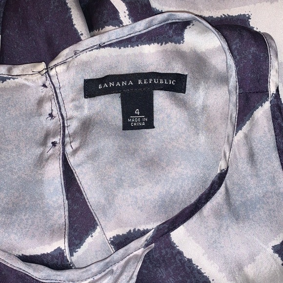 Banana Republic 100% Silk Maxi Floor Length Dress Size 4 - Picture 3 of 6